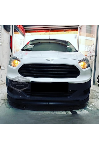 Ford Courier 2014-2023 Uyumlu Üniversal Astra H Lip Esnek Ön Lip 2 Parça Tampon Altı Dil Karlık Ön Ek 00 Şüscaroto Aksesuar