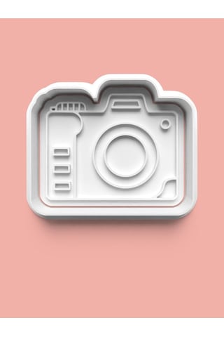 Kamera-fotoğraf Makinesi Figürü Kurabiye Kalıbı Ve Şeker Hamuru Kalıbı 4'lü Set