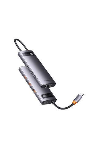 Baseus Starjoy 8-port Multifonksiyonel 8in1 Type-c Hub Adaptör D