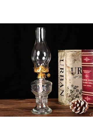 Reedark Lotus Desenli Vintage Petrol Lambası - Kamp, Bahçe Ve Ev Dekoru İçin Kullanıma Elverişli Zirve Kalite Lamba Diğer