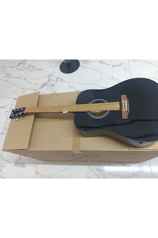 J&d Guitars- Ag-6/bk Jumbo Kasa Akustik Gitar AG-6/BK