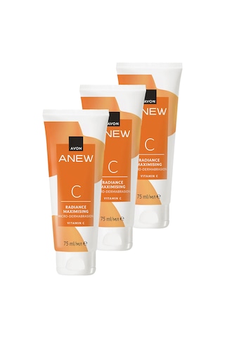Avon Anew Radiance Maximising Mikro Dermabrazyon C Vitamin Arındırıcı Scrub 3 x 75 ML