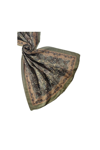 Enba Etnik Desenli Soft Pamuklu Şal 75x190 Cm Kahve