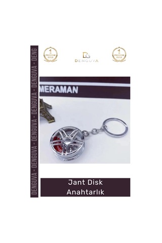 Anahtarlık Otomobil Tutkunları Metal Aksesuar Şık Tasarım Premium Estetik Jant Disk Anahtarlık