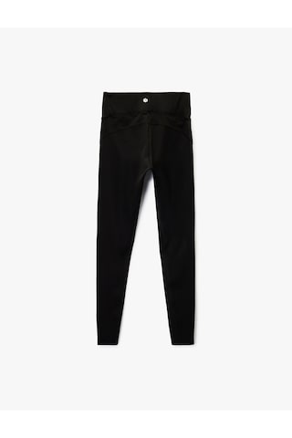 Koton Yüksek Bel Slim Fit Dikiş Detaylı Spor Tayt Siyah 6wak40252nk Siyah