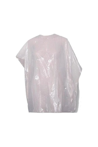 50 Adet Tek Kullanımlık Naylon Önlük Penuar Çalışma Boya Mutfak Kuaför Önlüğü Apron Kullan At