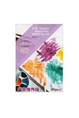Ollyart Fon Kartonlu Sanatsal Resim Blok 35X50 Cm.
