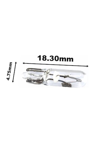 12V 2.3W T5 Dipsiz Gösterge Kadran Ampulü 10 Adet Osram 2723