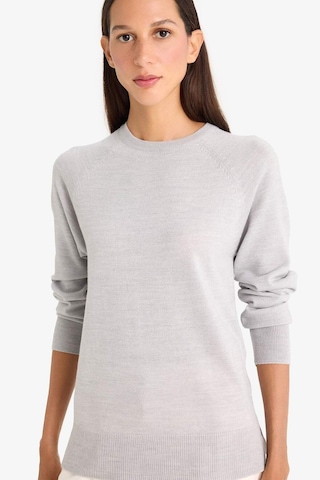 Defacto Relax Fit Bisiklet Yaka Basic Düz Triko Kazak I6913az25wngr456 Gri