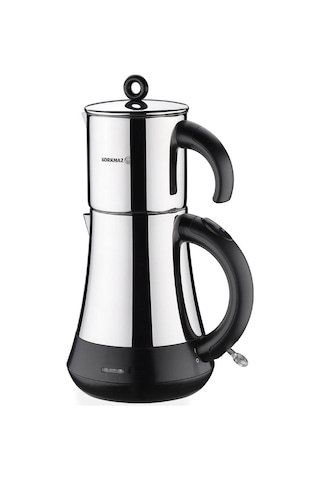 Korkmaz Hasbahçe Elektrikli Çaydanlık Parlak-siyah