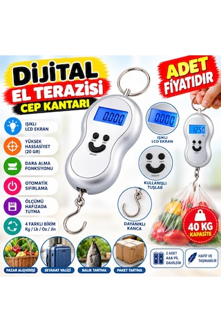Kahveci.store Dijital Elektronik Led Ekran El Terazisi Cep Kantarı Tartısı Adet   22