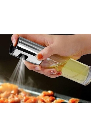 Sprey Püskürtmeli 100 Ml Cam Yağdanlık 1 Adet Şeffaf