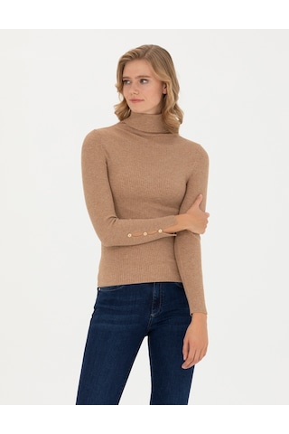 Pierre Cardin Kadın Bej Triko Kazak 50276230-vr011 Bej