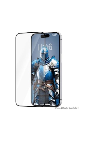 Joyroom Apple Uyumlu iPhone 16 Pro Gerçek Corning Gorilla Glass Cam Ekran Koruyucu
