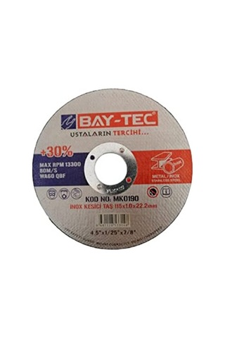 Inox Kesici Taş Disk 115x1.0x22.2mm 10 Adet
