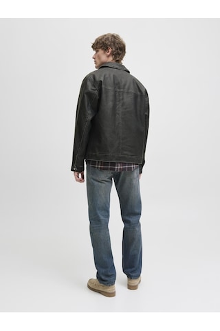 Erkek Suni Deri Ceket - Casablanca - 12278839 Black