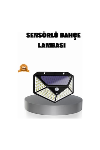 Solar Güçlü 100 Led Bahçe Lambası Enerji Tasarruflu, Suya Dayan