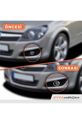 İntakrom Opel Astra H 2004 - 2010  Krom Sis Çerçevesi 2 Parça