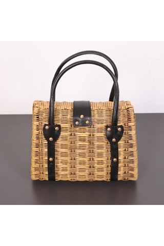 Mylamp Mybag Rattan Çanta 32 X14 X23 Cm Bej