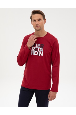 Pierre Cardin Erkek Bordo Pijama Takım 50322654-900 Bordo