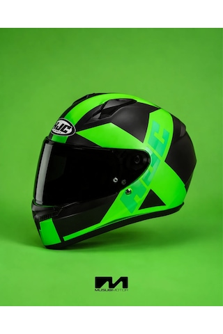 Hjc C10 Kask Tez Mc4hsf Yeşil-siyah