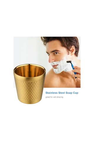 Gajeena Paslanmaz Çelik Tıraş Köpüğü Kabı - Gümüş Renk, Köpük Üretimi İçin 1 Saat