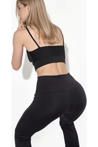 Hiccup Yüksek Belli Comfortlux Flare Pantolon Siyah