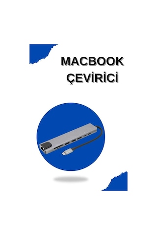 Çevirici Dönüştürücü Adaptör Macbook Uyumlu 3 In 1 Type-c To Hdmı Usb 3.0 Belirtilmemiş
