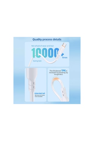 Td-ca92 Type C To Lightning Pd 27w Fast Charging Cable Hızlı Şarj Kablosu Usb C To İos Uyumlu 1 Metre Kablo