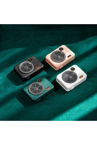 Asma Boyunlu Fan Mini Elektrikli Soğutma Fanı Hava Soğutucu Tembel Fan Beyaz Hu0acl Beyaz