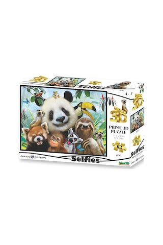 Prime 3d - Hayvanat Bahçesi Selfie 63 Parça Puzzle 10541