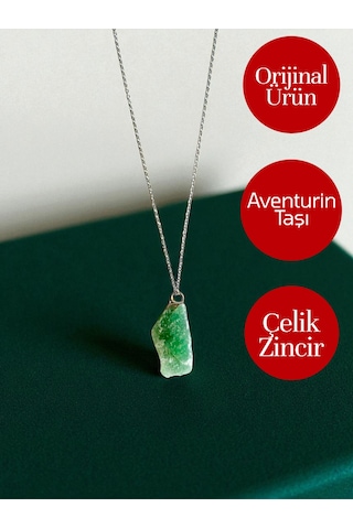 7 Li Doğal Taş Kolye Ucu Seti + Çelik Zincir Kutu Ve Arındırma Tütsüsü Hediyeli, Orijinal Ürün Çok Renkli