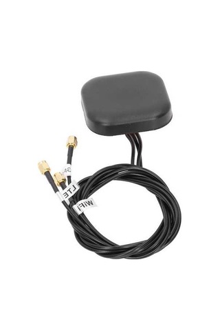 Fastbuy Dış Mekan Sulu Dayanıklı 4g/wifi/gps Triplo Anten Abs+bakır Sma Bağlantı 5/28dbi Kazanç Geniş Frekanslı