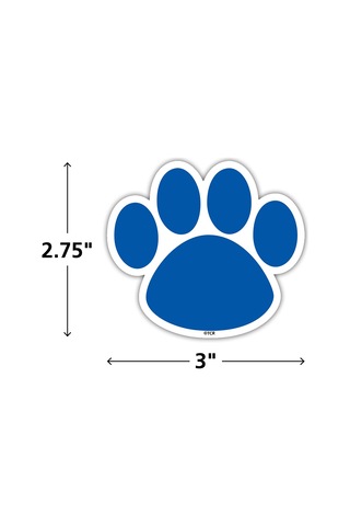 Teacher Created Resources Magnetic Accents, Colourful Paw Prints 77207.0 Açık Gri