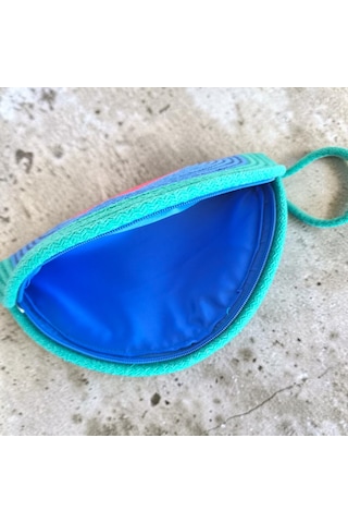Nova Design Renkli Clutch El Çantası Kırmızı-mavi-yeşil