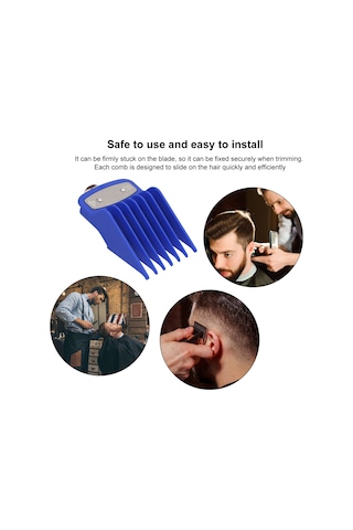 Samdoo 8 Parça Renkli Limit Tüken Wahl Elektrik Sac Kesici Uyumlu Ev Ve Salonu İçin Saç Kesim Aracı Seti Rastgele Renk