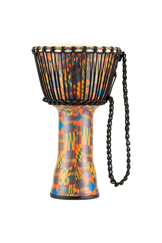 Meinl Padj2-m-g Travel Series Medium 10" Djembe Kenyan Quilt