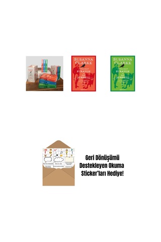 Jonathan Strange Ve Bay Norrell - 3 Kitap Takım Kutulu Set + Jonathan Strange Ve Bay Norrell - 1 + Jonathan Strange Ve Bay Norrell - 3 + Okuma Sticker'ları
