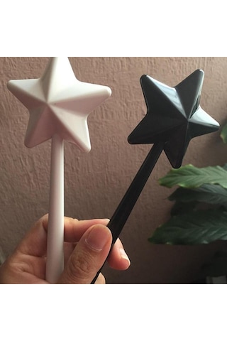 Yeniden Doldurulabilir Yıldız Asa Taşınabilir Tuz Karabiber Baharatlık Dispenser Çalkalayıcı Set Mutfak Yemek Pişirme Barbekü Malzemeleri Cadılar Bayramı Parti Hediyeleri Siyah