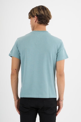 Erkek Yeşil %100 Pamuklu Standart Kalıp T-shirt Siyah