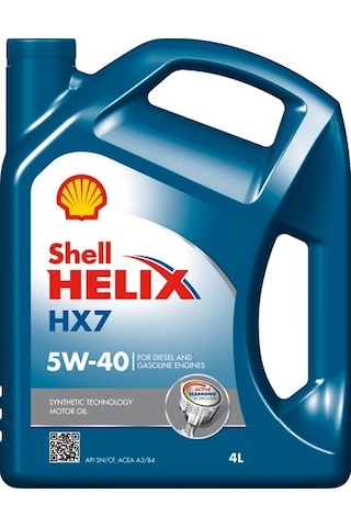 Shell Helix Hx7 5W-40 Sentetik Motor Yağı 4 L Shell Helix Hx7 5W-40 Sentetik Motor Yağı 4 L