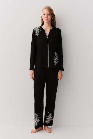 Suwen Efruz Maskülen Pijama Takımı Sh26208660b012 Siyah