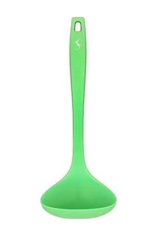 Lurch - Platin Silikon Çorba Kepçesi 28 Cm Yeşil - Yanmaz, Yapışmaz, Bükülmez, Çizmez, Tat Ve Koku Bırakmaz - 240092