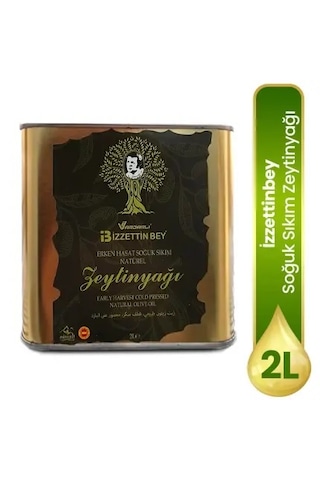 İzzettinbey Erken Hasat Soğuk Sıkım Zeytinyağı 2 L
