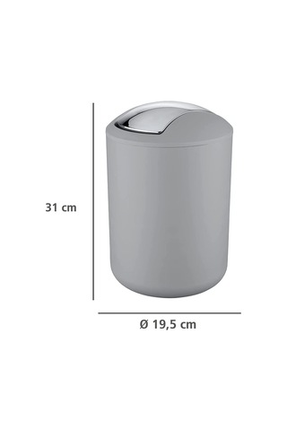 Gri, Çöp Kovası 6.4 Litre - Brasil Model