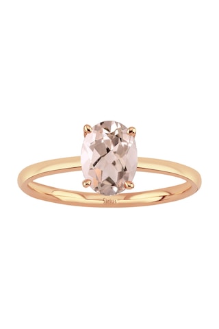 Sirius Oval Morganite Taşlı Esila Yüzük 0802r0050