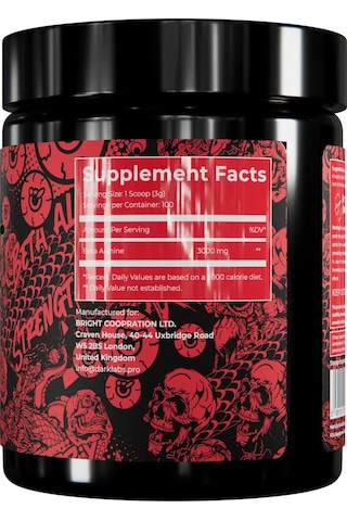Dark Labs Beta Alanine 300 Gram - 100 Servis - 3000 Mg