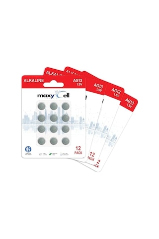 Maxycell 24 Adet Ag13 Lr44 Düğme Pil 1.5 V 24 Adet