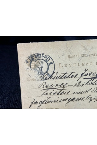 Macaristan Antiye 1899 Yılından Macar Posta Kendinden Pullu Posta Kartı Postadan Geçmiş Varış Damgalı