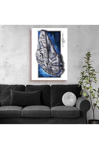 Star Wars Millennium Falcon Kanvas Tablo